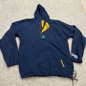 Vintage The Game Notre Dame Windbreaker L Anorak Outdoor Football Tailgate